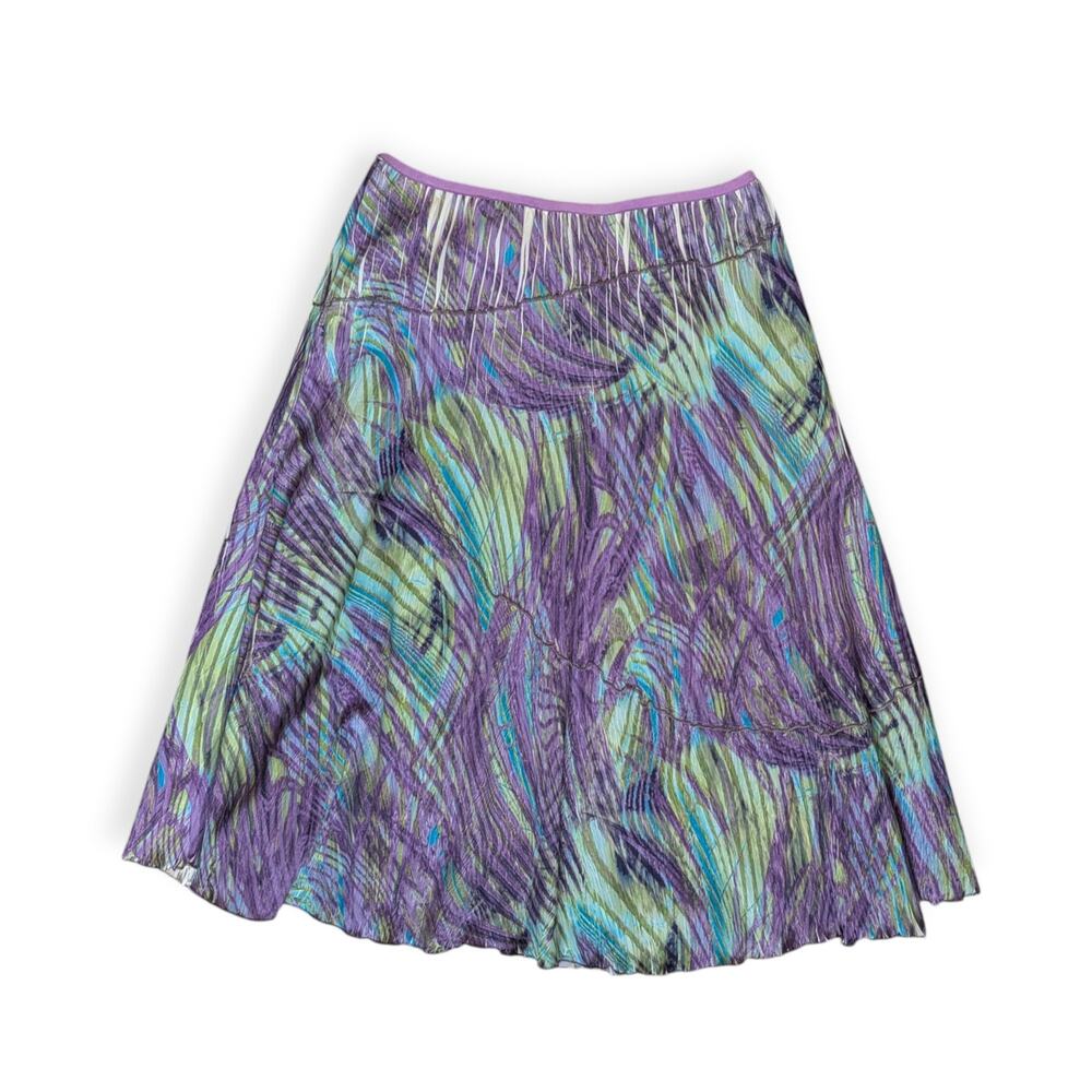 Komorov Midi A-Line Crinkle Skirt